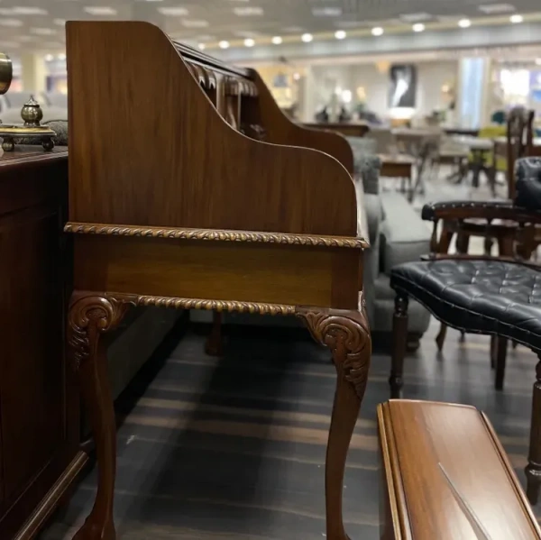 Стол бюро со вставкой из зеленой кожи МИГ200 CEC-M купить в интернет магазине Мебель из массива. Звоните +7 495 961-63-63 Мебель для кабинета из Индонезии